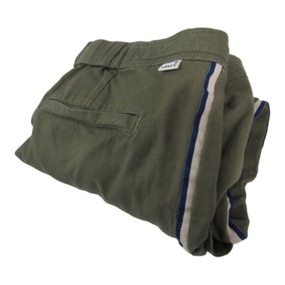 Levi's army green Side Stripe slim straight‎ leg casual chino pants size 29 - Picture 10 of 15